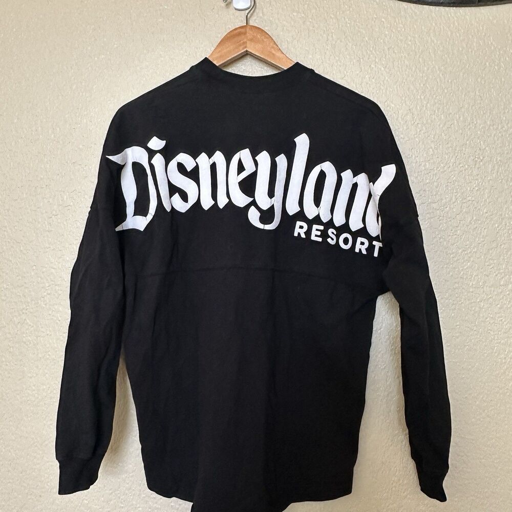 Disneyland Resort Celebration Crew Black/White Long Sleeve Shirt Spirit Jersey S